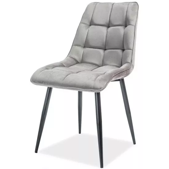 Стул Signal Chic Velvet, Gray/Black