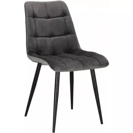 Scaun Signal Chic Matt Velvet, Black/Gray