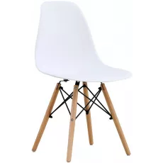 Scaun Sunrise C-01, White/Beech Scaun Sunrise C-01, White/Beech