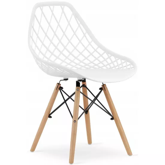 Scaun Sunrise C-73 PP, White/Beech