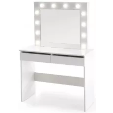 Masă toaletă Halmar Hollywood LED cu iluminare, White