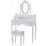 Столик туалетный Chomik PHO5513LED с подсветкой, White