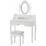 Столик туалетный Chomik PHO5513LED с подсветкой, White