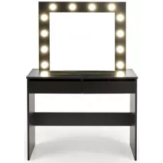 Masă toaletă Halmar Hollywood cu iluminare, Black Masă toaletă Halmar Hollywood cu iluminare, Black