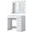 Столик туалетный Mirage Meble BJ115 зеркало/лампочки, White