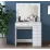 Столик туалетный Mirage Meble BJ115 зеркало/лампочки, White