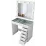 Столик туалетный Mirage Meble BJ117 зеркало/лампочки, White