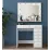 Столик туалетный Mirage Meble BJ117 зеркало/лампочки, White