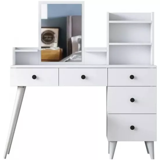 Masă toaletă Mirage Meble BJ101, White