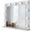 Masă toaletă Mirage Meble BJ121 cu taburet, White/Black