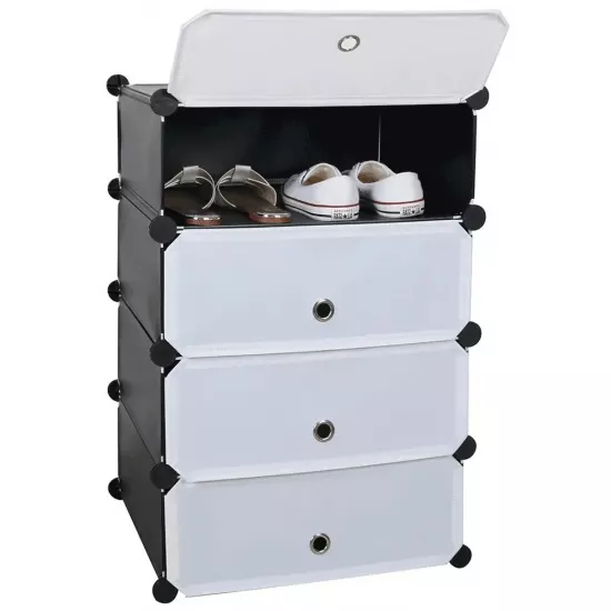 Etajera pentru incaltaminte Mobhaus Poret (49 cm), Black