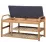 Bancheta-etajera Halmar ST13 (100 cm), Natural/Gray