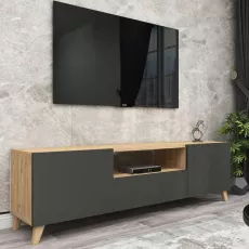 Comoda TV Fabulous 49BEF2102 (140 cm), Pine/Anthracite Comoda TV Fabulous 49BEF2102 (140 cm), Pine/Anthracite