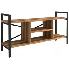 Comoda TV Fabulous 988C11F1E (120 cm), Walnut/Black Comoda TV Fabulous 988C11F1E (120 cm), Walnut/Black