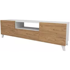 Comoda TV Fabulous 272B7BF8B (140 cm), White/Pine Comoda TV Fabulous 272B7BF8B (140 cm), White/Pine