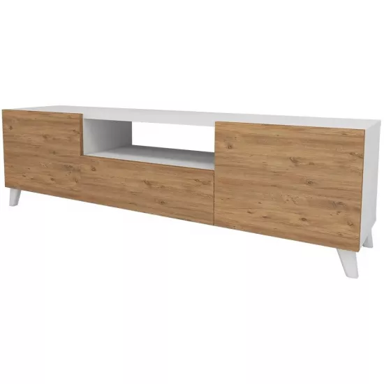 Comoda TV Fabulous 272B7BF8B (140 cm), White/Pine