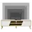 Comoda TV Homcom 839-660V00AK (150 cm), Natural Oak/White