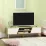 Comoda TV Homcom 839-660V00AK (150 cm), Natural Oak/White