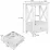 Noptieră Costway HW66696WH (40 cm), White