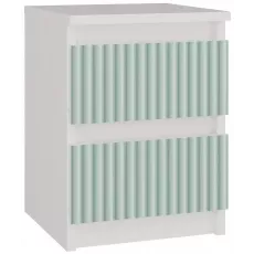 Noptieră TopEshop Malwa M2 Arteso (30 cm), White/Mint