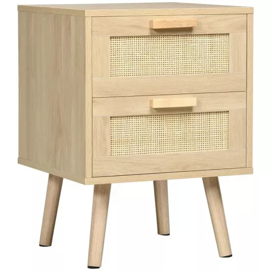 Noptieră Homcom 831-664V00ND (40 cm), Natural Oak
