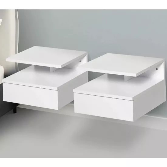 Set de noptiere Homcom 831-338 (35 cm), White