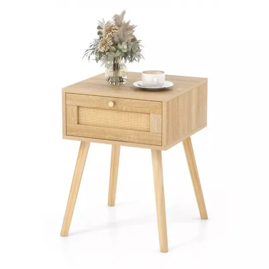 Noptieră Costway HU10476OA-1 (40 cm), Natural