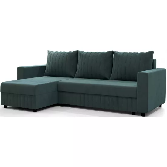 Canapea de colț Space Meble Park L, Riviera 87 (Green)