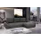 Canapea de colț Space Meble Dante L, Sawana 21/Sawana 05 Gray/Dark Gray