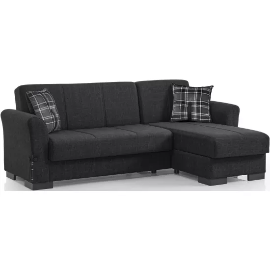 Canapea de colț Fabulous Filamingo, 58-002 (Dark Gray)