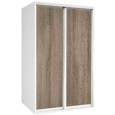 Dulap glisant Modern Braun Top 2 (160x210x45) 2 PAL, White/Sonoma Oak Truffle
