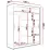 Dulap glisant Space Meble Costa I (100x200x58), White Matte