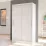 Dulap glisant Space Meble Costa I (100x200x58), White Matte