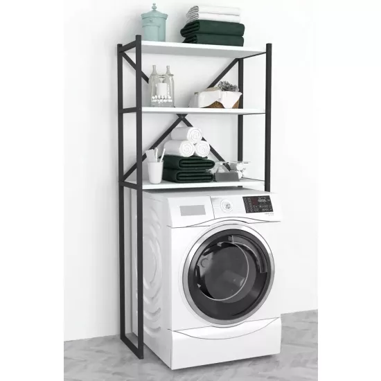 Стеллаж для стиральной машины Fabulous 66x34x160, White