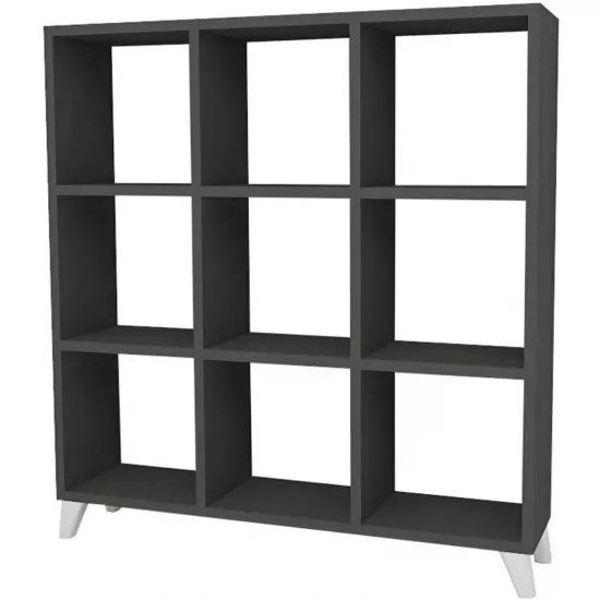 Стеллаж Fabulous 9 секции, 88,2 см x 88,2 см x 20 см, Antrhracite