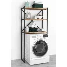 Стеллаж для стиральной машины Fabulous 66x34x160, Pine/Black
