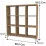 Стеллаж Fabulous 9 секции, 88,2 см x 88,2 см x 20 см, Pine