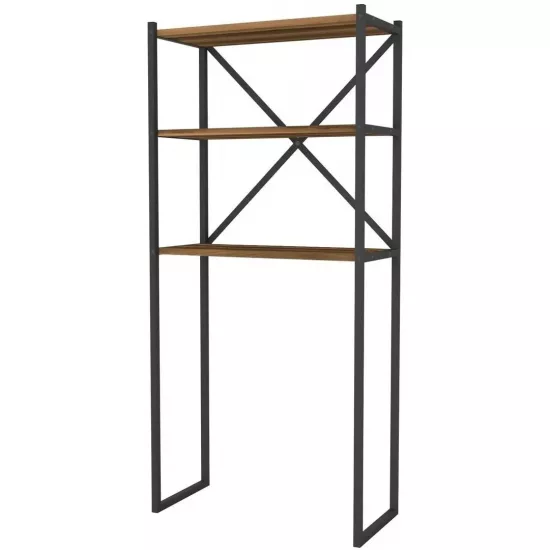 Raft pentru masina de spalat Fabulous 66x34x160, Walnut/Black