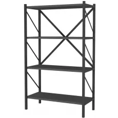 Стеллаж Fabulous 4 Shelves Metal, 66 см x 121 см x 34 см, Anthracite Стеллаж Fabulous 4 Shelves Metal, 66 см x 121 см x 34 см, Anthracite