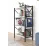 Стеллаж Fabulous 4 Shelves Metal, 66 см x 121 см x 34 см, White/Black