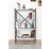 Стеллаж Fabulous 4 Shelves Metal, 66 см x 121 см x 34 см, White/Black