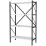 Стеллаж Fabulous 4 Shelves Metal, 66 см x 121 см x 34 см, White/Black
