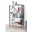 Стеллаж Fabulous 4 Shelves Metal, 66 см x 121 см x 34 см, White/Black