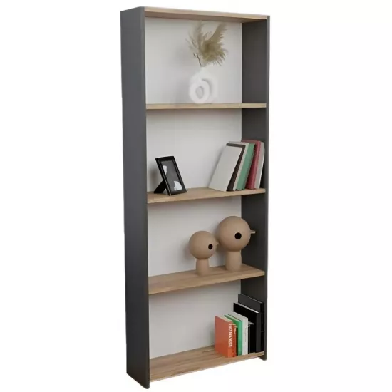 Стеллаж Prestige 5 Layer, 60 см x 170 см x 19,5 см, Anthracite/Pine