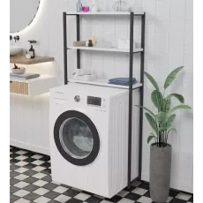 Стеллаж для стиральной машины Prestige 3 полки, White/Black