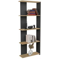 Стеллаж Prestige Aeris 5 Layer, 58 см x 170 см x 21,5 см, Anthracite/Pine Стеллаж Prestige Aeris 5 Layer, 58 см x 170 см x 21,5 см, Anthracite/Pine