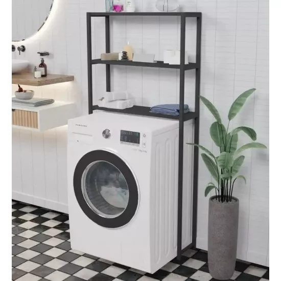 Стеллаж для стиральной машины Prestige 3 полки, Anthracite/Black