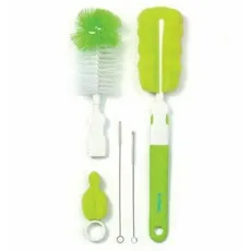 Set de Perii pentru biberoane, tetine și paiele BabyOno NEW Green