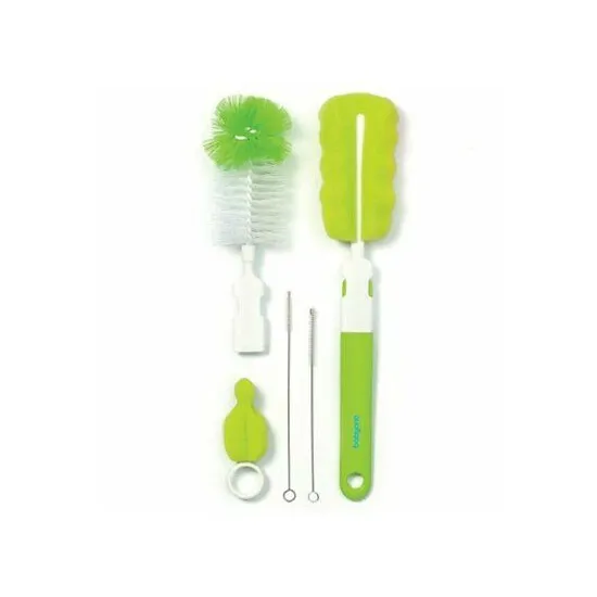 Set de Perii pentru biberoane, tetine È?i paiele BabyOno NEW Green