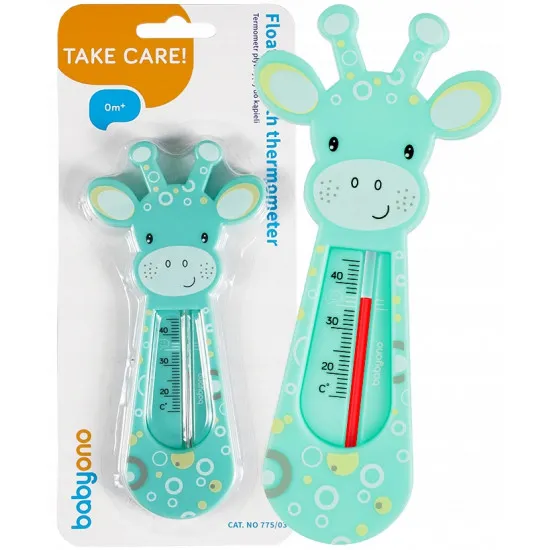 Termometru pentru baie BabyOno GIRAFFE, Mint